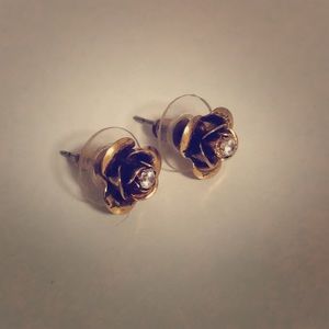 Kate Spade Gold Rose Earrings